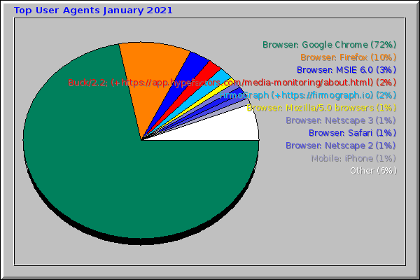 Top User Agents January 2021