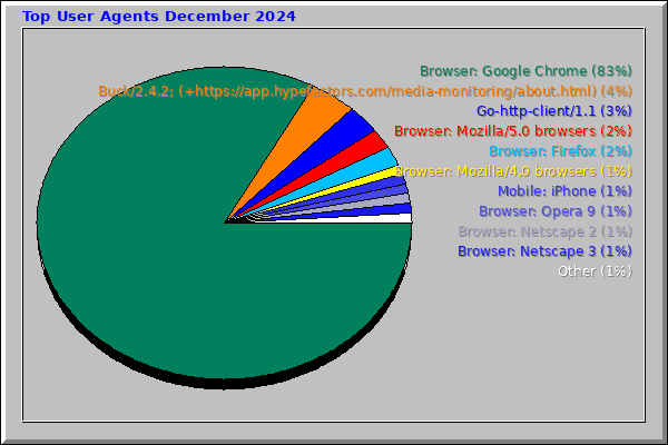 Top User Agents December 2024
