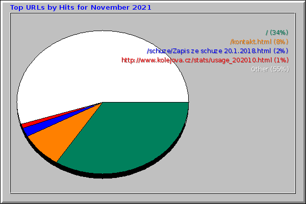Top URLs by Hits for November 2021