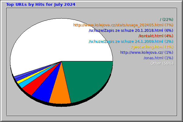 Top URLs by Hits for July 2024