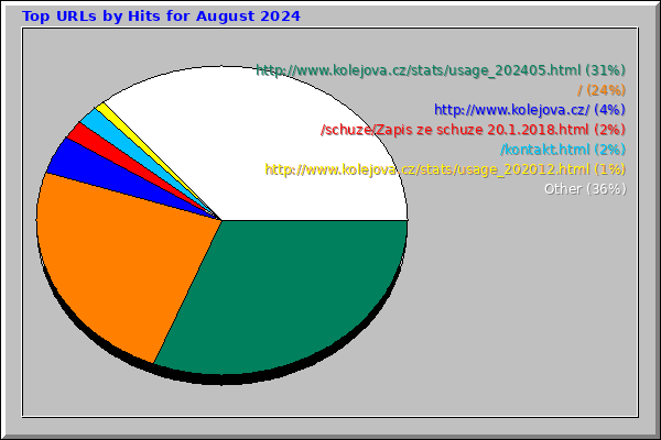 Top URLs by Hits for August 2024