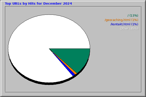 Top URLs by Hits for December 2024