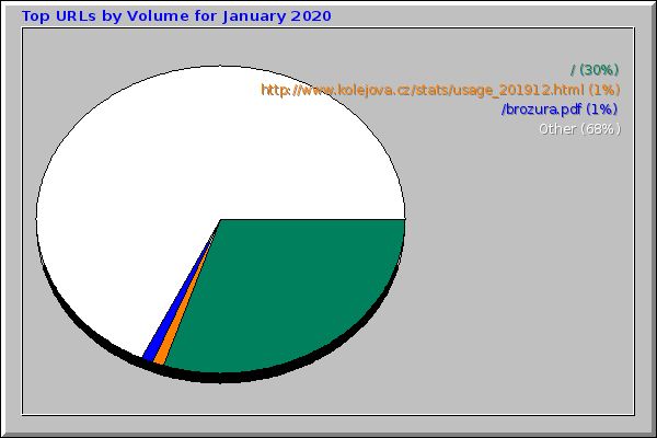 Top URLs by Volume for January 2020